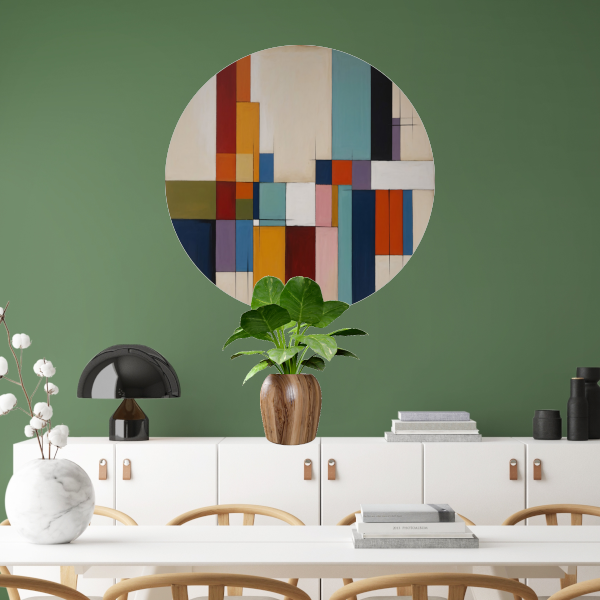 Harmonie in Abstracte Geometrie en Kleur forex muurcirkel