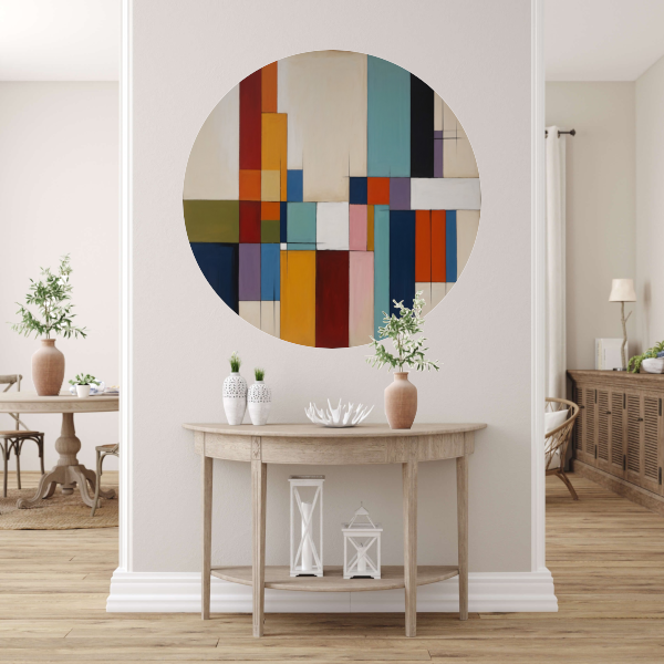 Harmonie in Abstracte Geometrie en Kleur forex muurcirkel