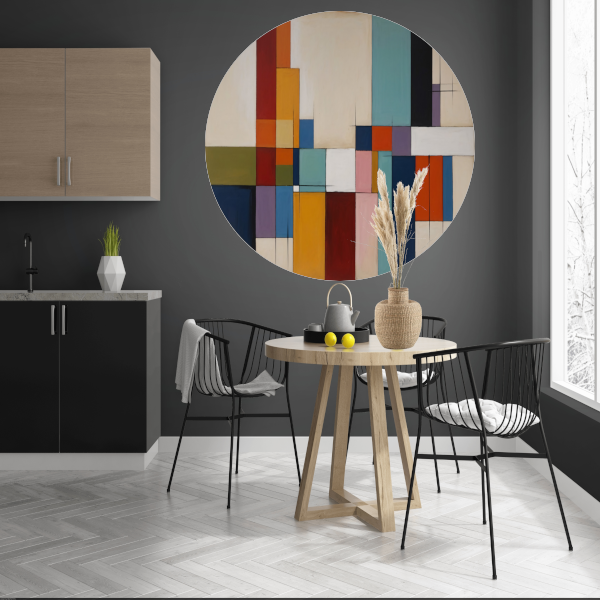 Harmonie in Abstracte Geometrie en Kleur forex muurcirkel