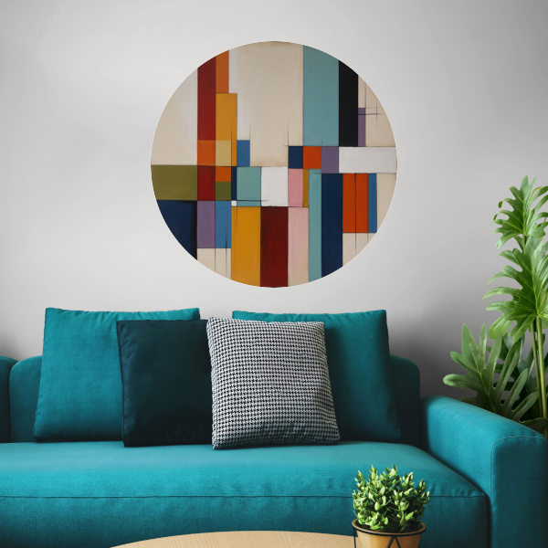 Harmonie in Abstracte Geometrie en Kleur forex muurcirkel
