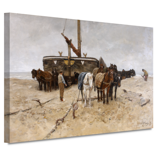 Bomschuit op het strand - Anton Mauve canvas