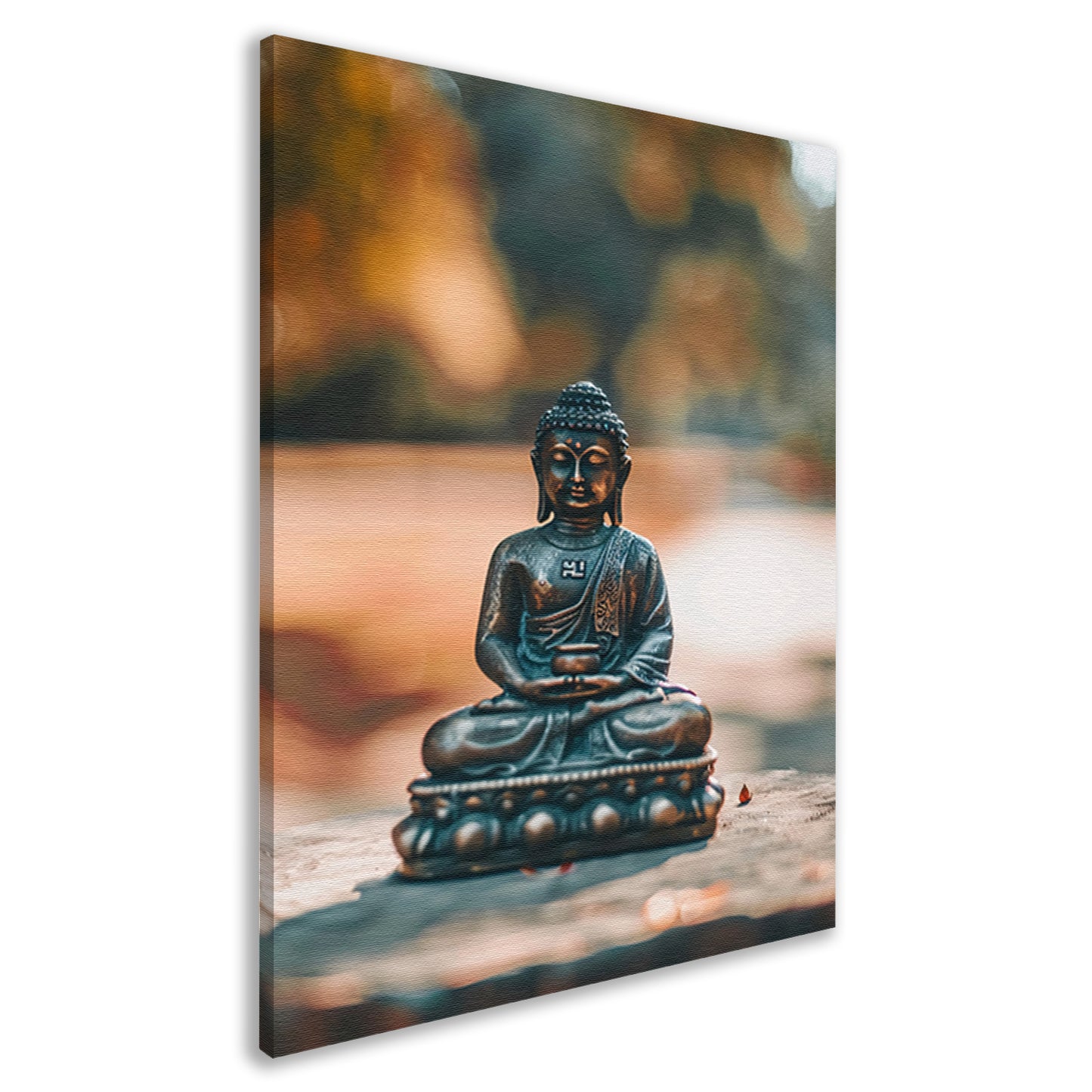 Rustige Boeddha in serene omgeving canvas