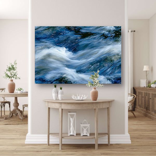 Abstracte golfbeweging van stromend water acrylglas