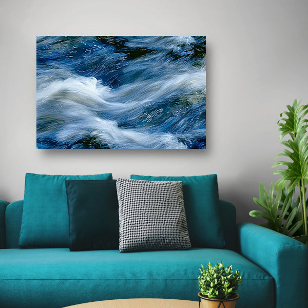Abstracte golfbeweging van stromend water acrylglas