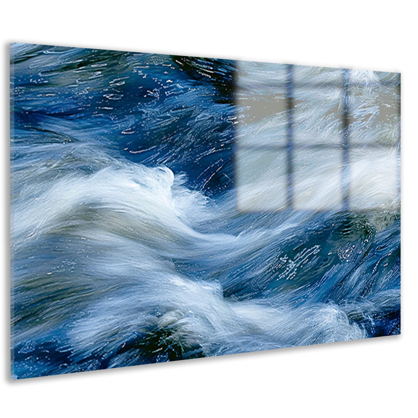 Abstracte golfbeweging van stromend water acrylglas