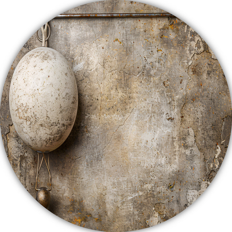 Minimalistische witte bal forex muurcirkel
