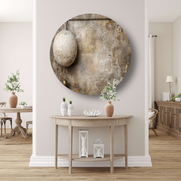 Minimalistische witte bal forex muurcirkel