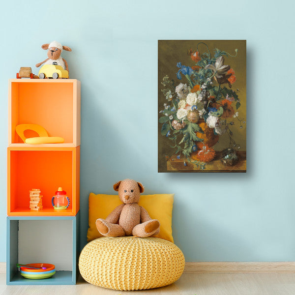 Bloemen in een urn - Jan van Huysum canvas