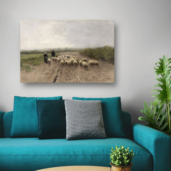 Op weg naar de weide - Anton Mauve poster