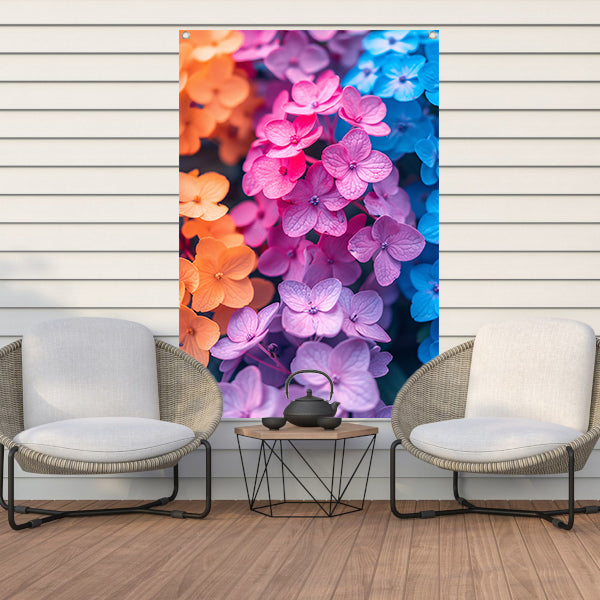 Kleurrijk Bloemenzee in Modern Jasje tuinposter