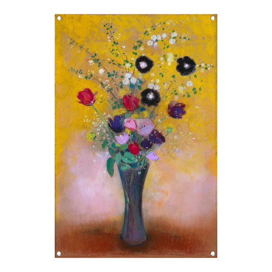 Vaas met bloemen - Odilon Redon tuinposter