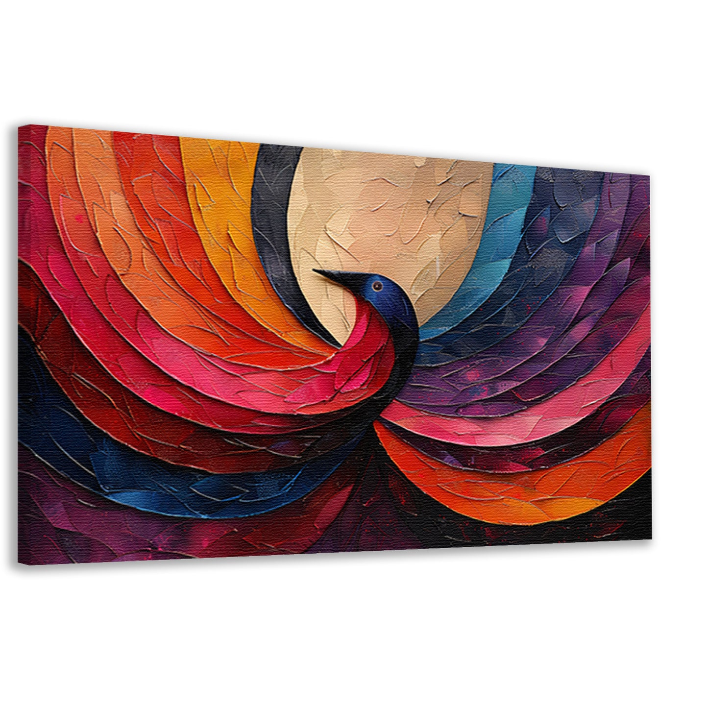 Klassiek Blauwe Pauw canvas