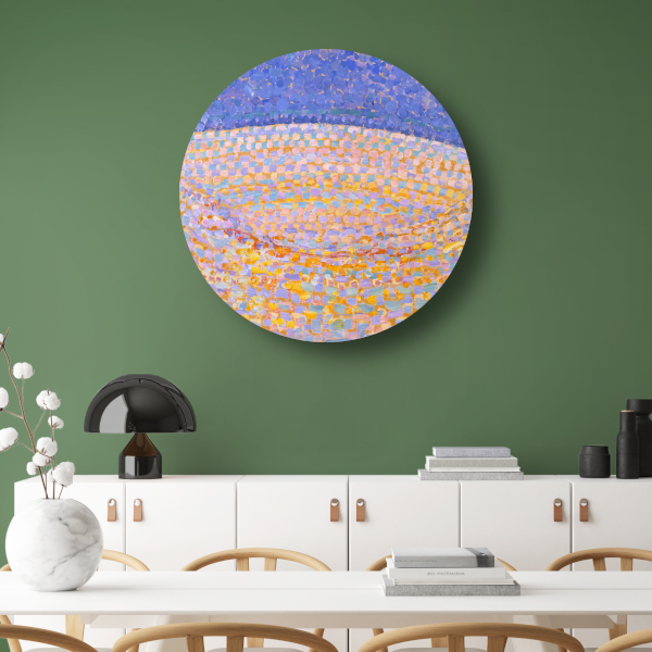 Duin III - Piet Mondriaan aluminium muurcirkel