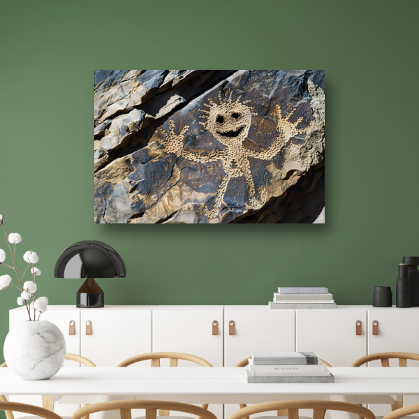 Grijnsende Rots op Straat acrylglas