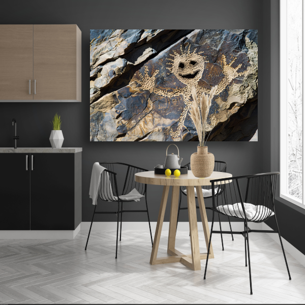 Grijnsende Rots op Straat acrylglas