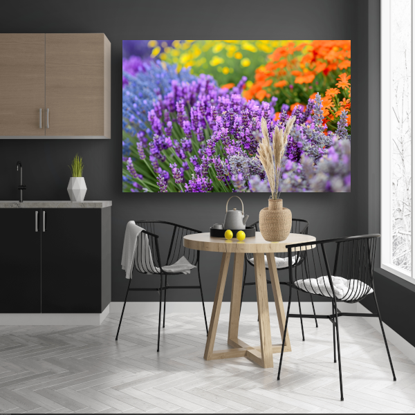 Impressionistische bloemenpracht canvas