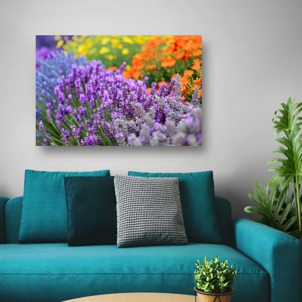 Impressionistische bloemenpracht canvas