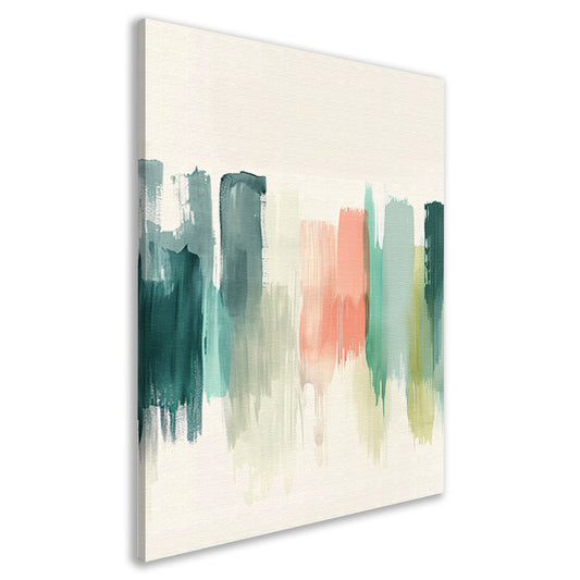 Kleurrijke abstracte schildering voor modern interieur canvas