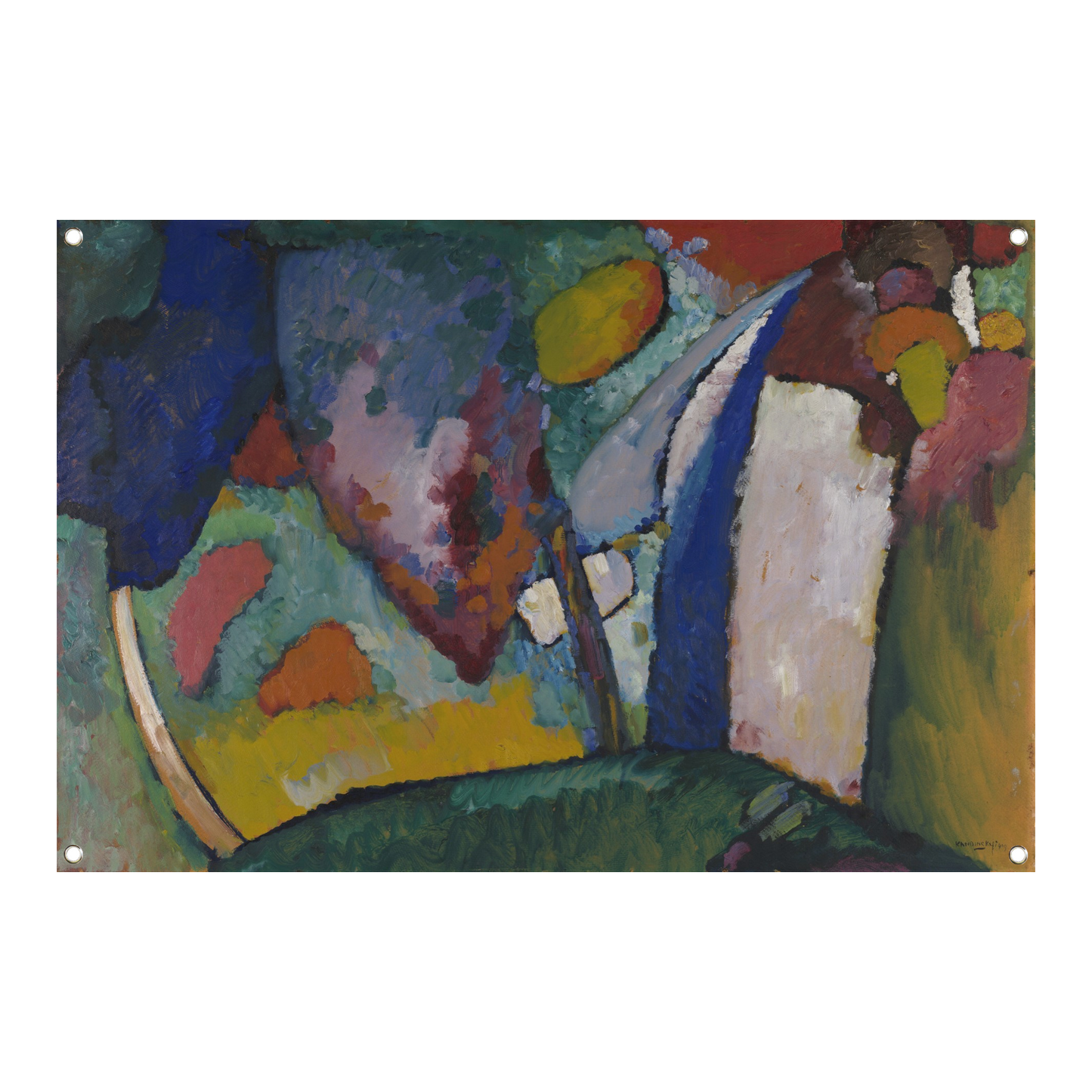 De waterval - Wassily Kandinsky tuinposter