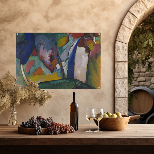 De waterval - Wassily Kandinsky tuinposter