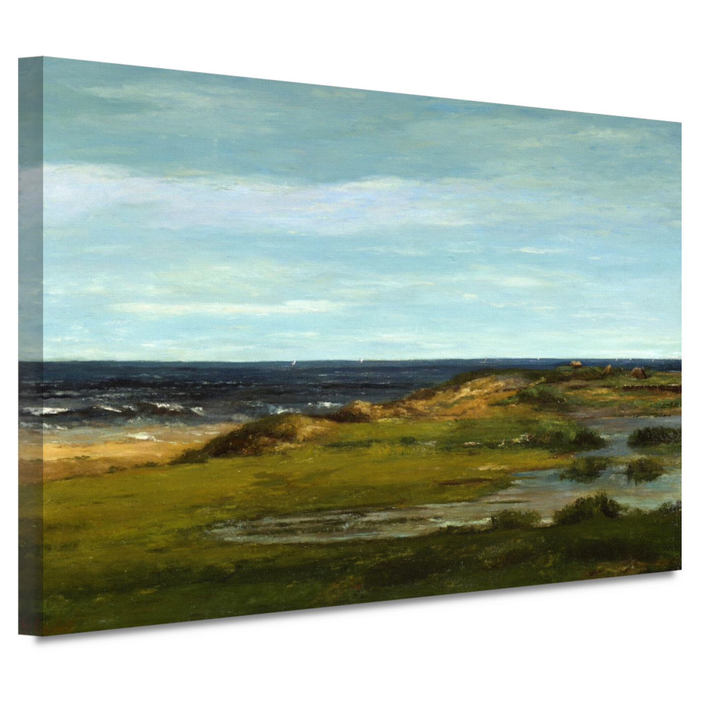 Zeegezicht - Gustave Courbet canvas