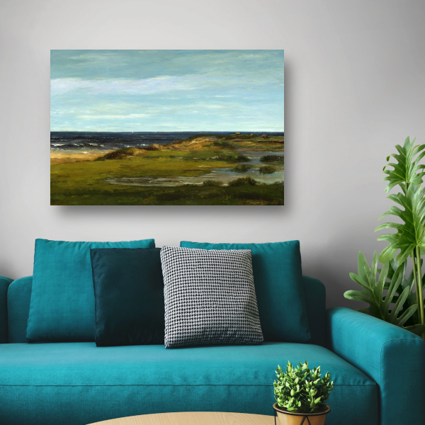 Zeegezicht - Gustave Courbet acrylglas