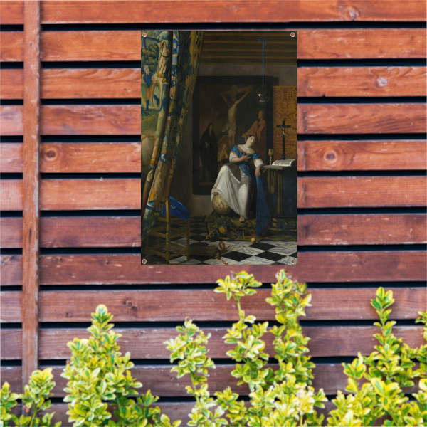 Allegorie van het katholieke geloof - Johannes Vermeer tuinposter
