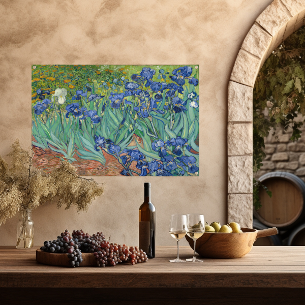 Irissen - Vincent van Gogh tuinposter