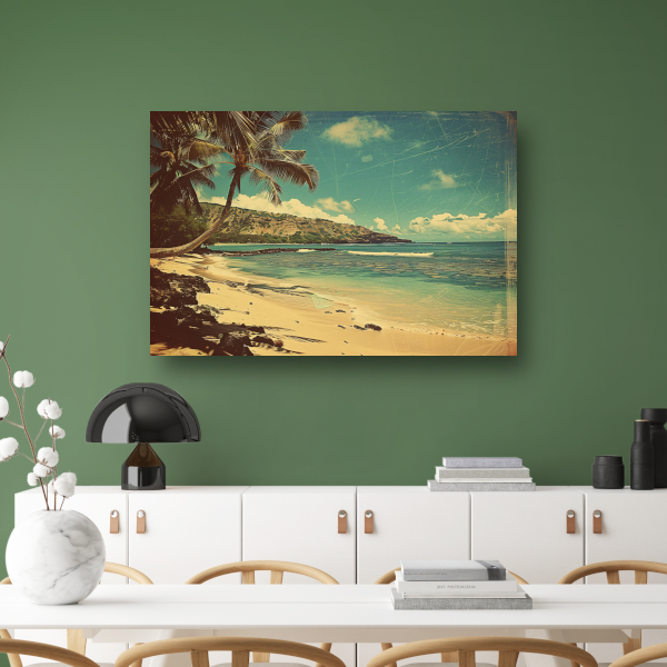 Tropisch Strand met Palmbomen poster