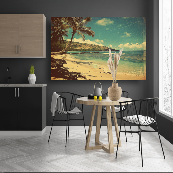 Tropisch Strand met Palmbomen poster