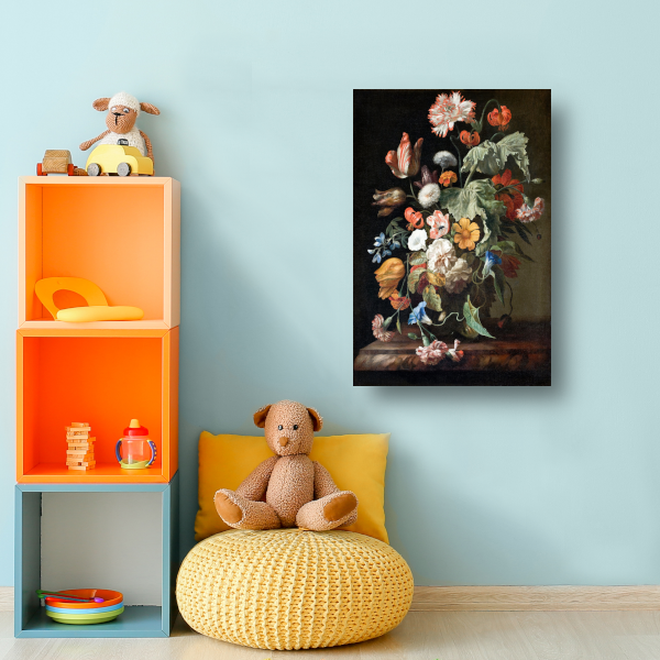 Stilleven met bloemen - Rachel Ruysch canvas