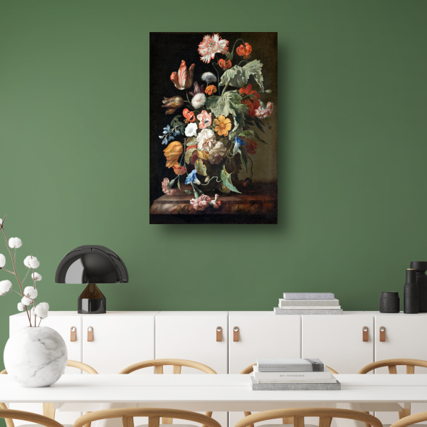 Stilleven met bloemen - Rachel Ruysch poster