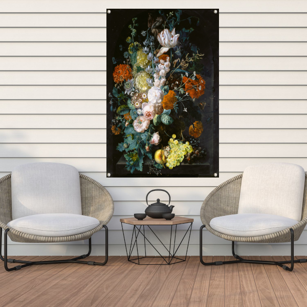 Vaas met bloemen - Margaretha Haverman tuinposter