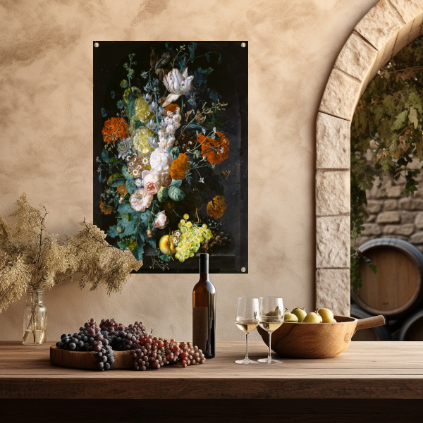 Vaas met bloemen - Margaretha Haverman tuinposter