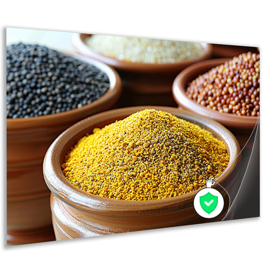 Minimalistisch graanschalen poster