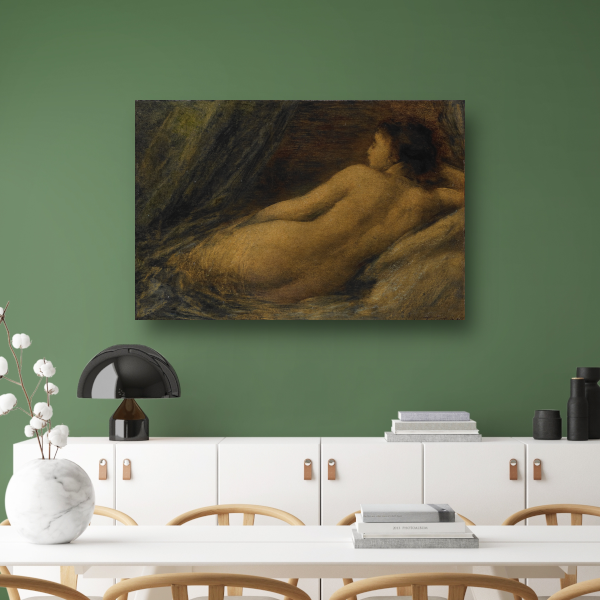 Liggende naakte vrouw - Henri Fantin-Latour poster