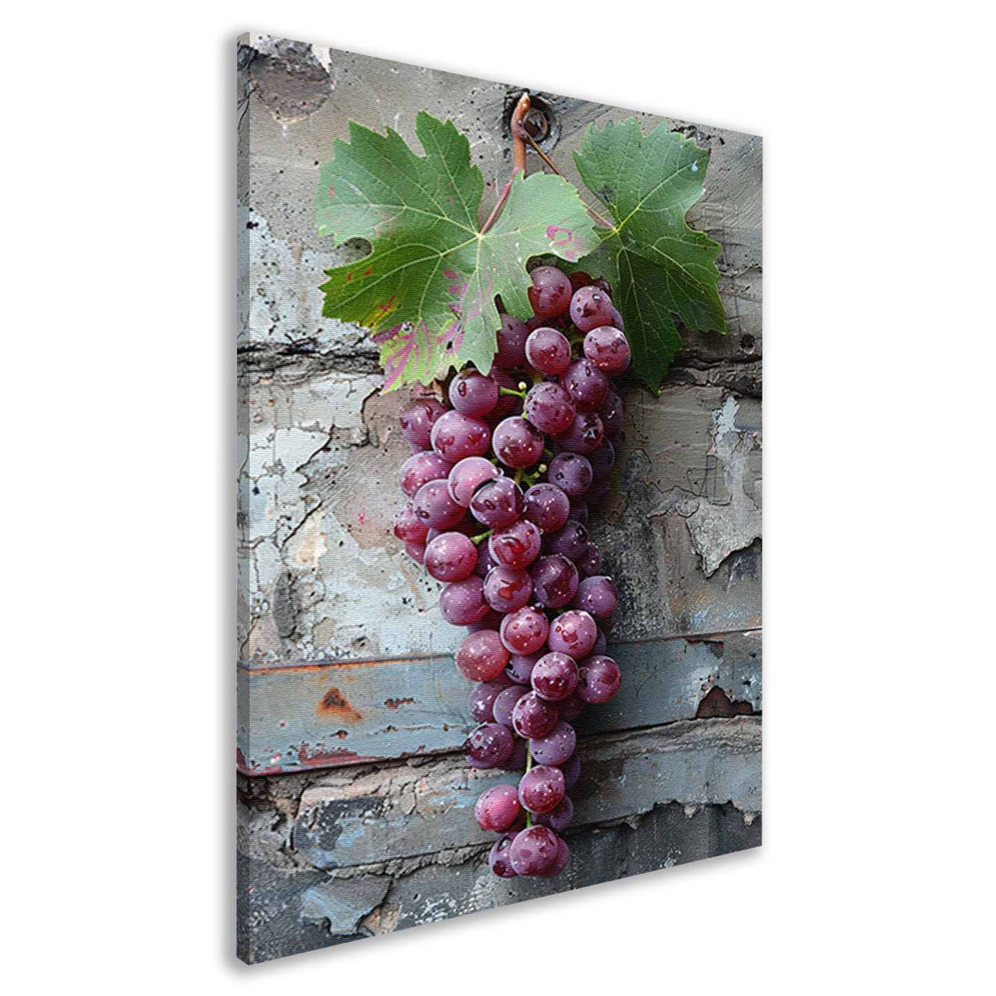 Rijpe Druiven met Blad in Herfstlicht canvas