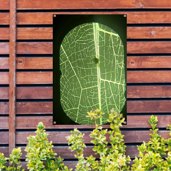 Close-up van Abstracte Bladstructuur tuinposter