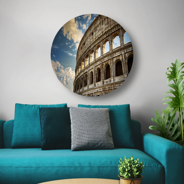 Het Colosseum onder de Romeinse hemel forex muurcirkel