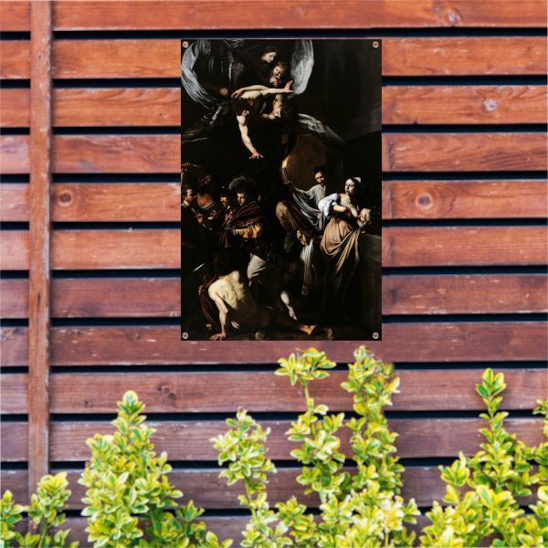De Zeven Werken van Barmhartigheid - Caravaggio tuinposter