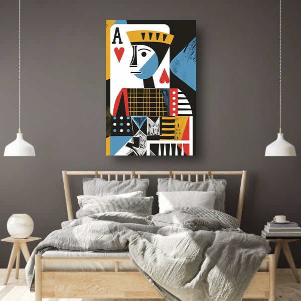 Abstracte Schoppen Aas Kunst canvas