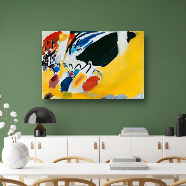 Impressie III (Concert) - Wassily Kandinsky canvas met baklijst