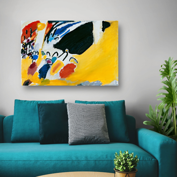 Impressie III (Concert) - Wassily Kandinsky canvas met baklijst