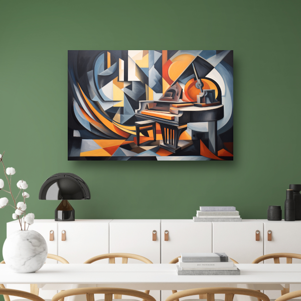 Piano in minimalistische stijl acrylglas