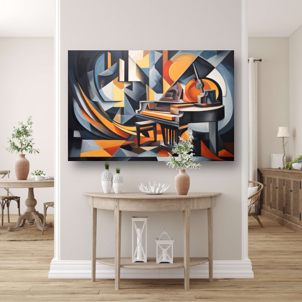 Piano in minimalistische stijl acrylglas