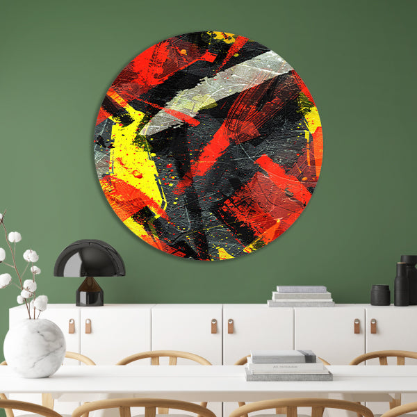 Abstract met Levendige Kleuren forex muurcirkel
