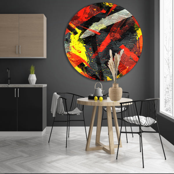 Abstract met Levendige Kleuren forex muurcirkel