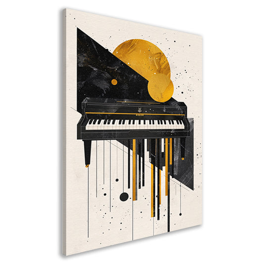 Abstract Piano in Minimalistisch Stijl canvas