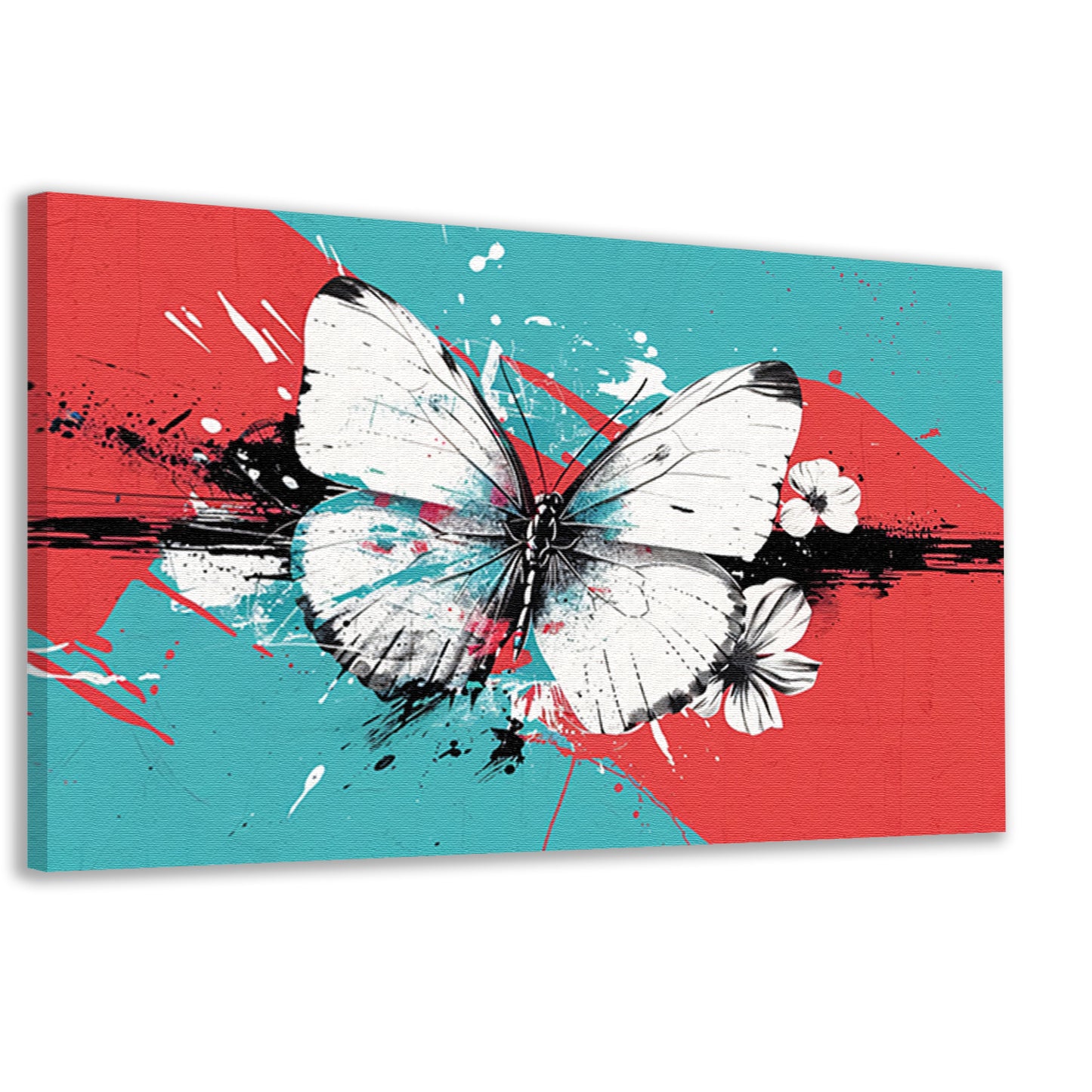 Abstracte moderne vlinder kunst aan de muur canvas
