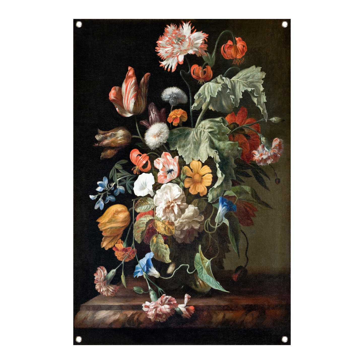 Stilleven met bloemen - Rachel Ruysch tuinposter
